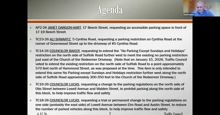 From the Traffic Council
