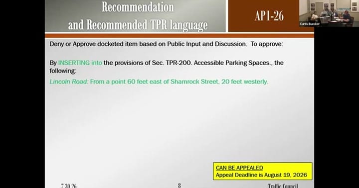 From the Traffic Council